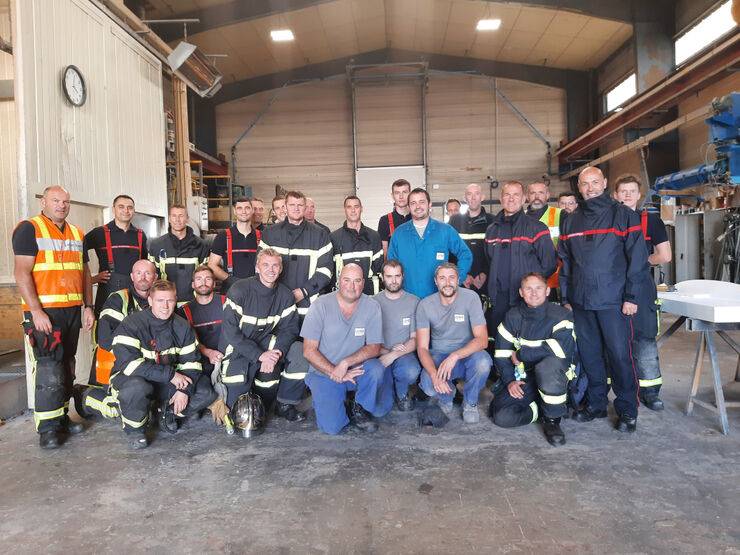 Pompiers en action au Loroux-Bottereau