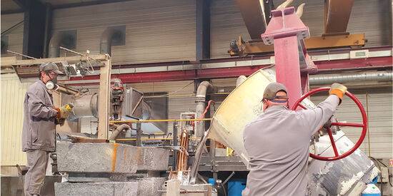 Deux coulées de 20 tonnes !