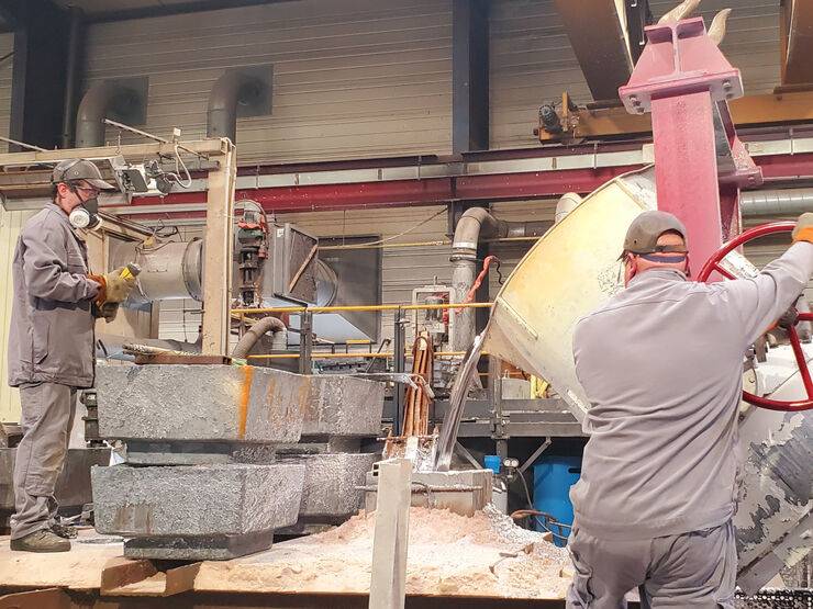 Two 20-tonne castings!